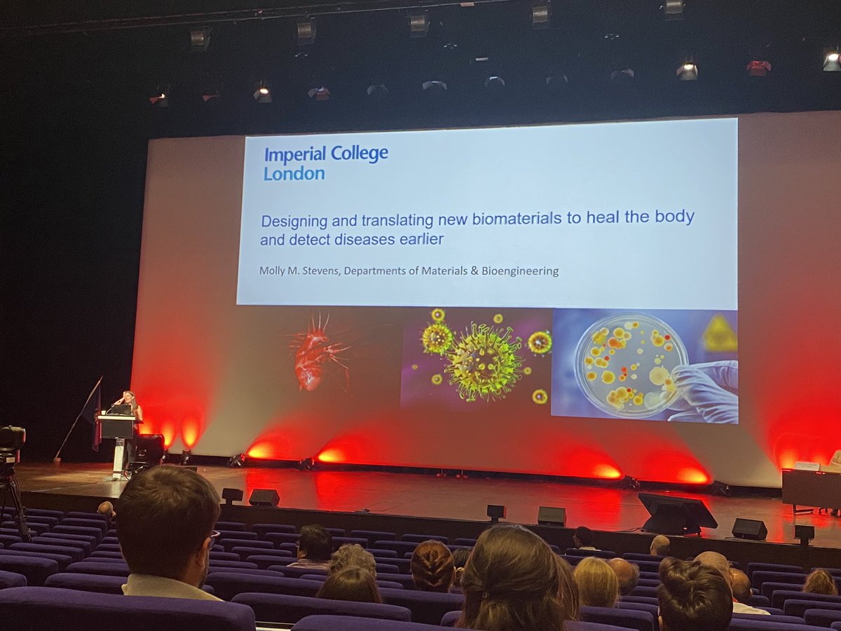 Manisha_Behera_'s tweet photo. An insightful opening lecture by Prof.Molly Stevens at @ESB_2022 on democratising healthcare @ESBiomaterials https://t.co/c56cT6U0rx