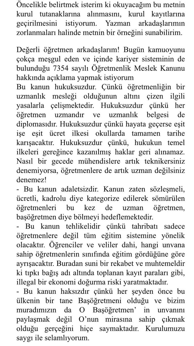 nsrbdv's tweet photo. Yarın kurullarımızda mutlaka okuyalım tane tane yanlışlıkları anlatalım, kurul tutanaklarına geçirelim ve etkisiz sendikalara veda edelim 👇👇👇 #eşitişeeşitücret #yetkisizsendikaistifa https://t.co/M50v2nTPV6