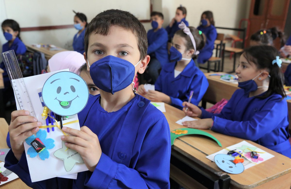 With lots of smiles and excitement, nearly 50,000 Palestine refugee children have joined @UNRWA schools across #Syria, for their first day of the school year on 4th Sept 2022. We wish all students an enjoyable and stimulating academic year ahead. #Education2030 @Education2030UN