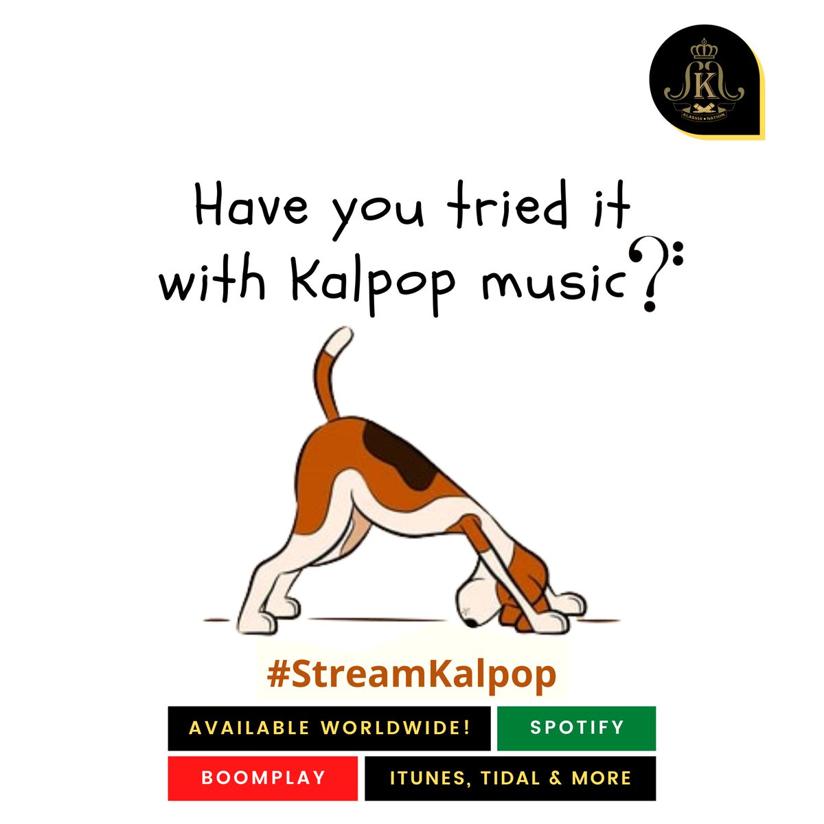 KlassikNationHQ's tweet photo. Have you tried it with Kalpop music?🎶
#StreamKalpop #KlassikNation #WordsOfAKlassikan #Kalpop #MUNARS #Music #NairobiUpbeat #SupremeRuling #SupremeTrial https://t.co/Wcw3NhY3cZ