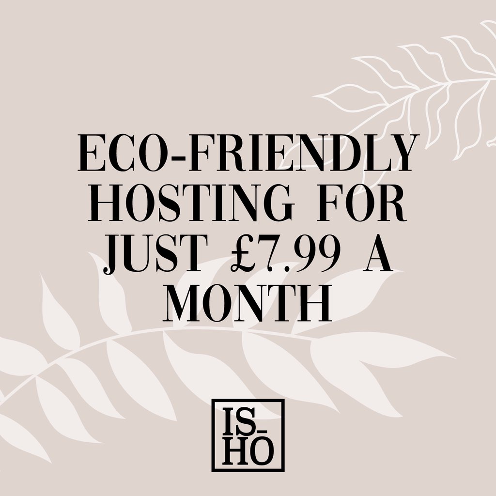 IshoCreative's tweet photo. We offer eco-friendly hosting for just £7.99 a month!

Through the use of green energy, we minimise our CO₂ emissions - meaning by hosting with us your business can reduce their impact on the environment 💚

Email us for more information: enquiries@ishocreative.com https://t.co/HXsdFwNE1i