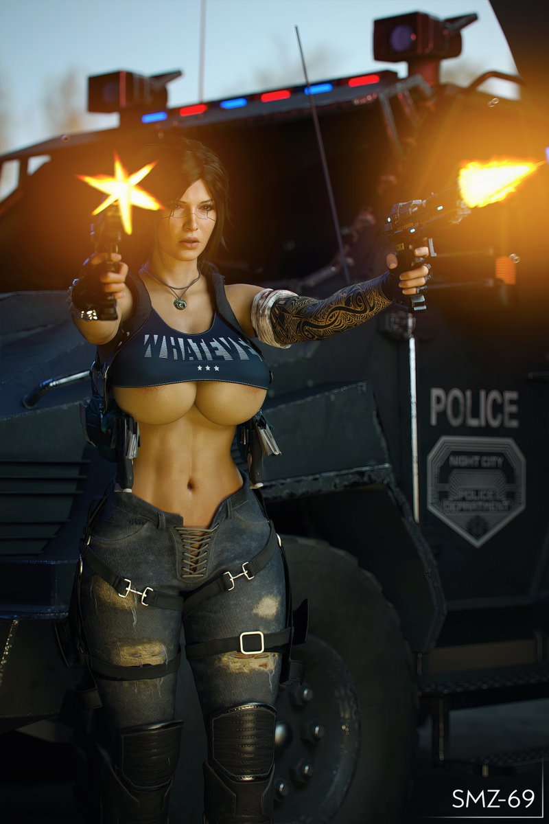 Lara croft cyberpunk фото 12