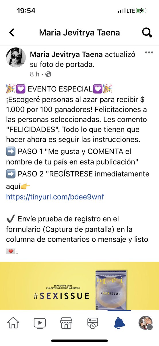 GeistEngeL's tweet photo. @marthadebayle  me llegó esto al escribir en face es tuyo o están haciendo mal uso https://t.co/S37kNg3Zxk