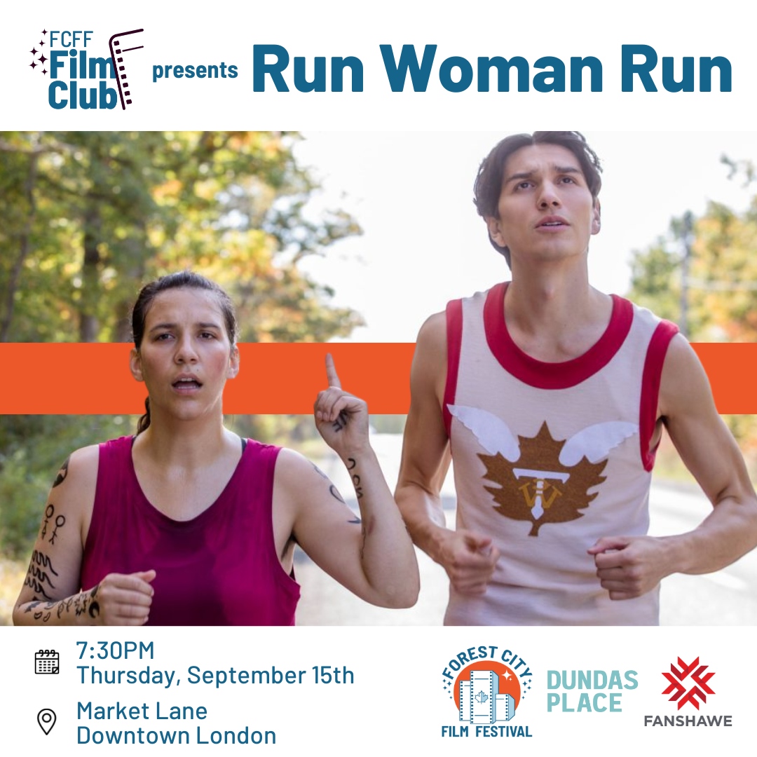 FCfilmfestival's tweet photo. The final instalment of 2022's #FCFFfilmClub is upon us!
On September 15th at 7:30, we return to #MarketLane for a screening of RUN WOMAN RUN!
Grab your free tickets at https://t.co/4UUO1UBKMk
@dundasplace @fanshawecollege #MovieNight #RunWomanRun #CanadianFilm #LdnOnt https://t.co/KEZLrfyYaE