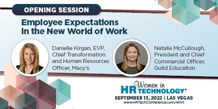 HRTechConf's tweet photo. Don't miss the Women in HR Tech Opening Session for insight into interrelated trends that will drastically impact the ability to thrive in the fourth industrial revolution. Check out the full Women in #HRTech program here: #HRTechConf https://t.co/3Swu0VvkNG https://t.co/ay8NyQqQW7