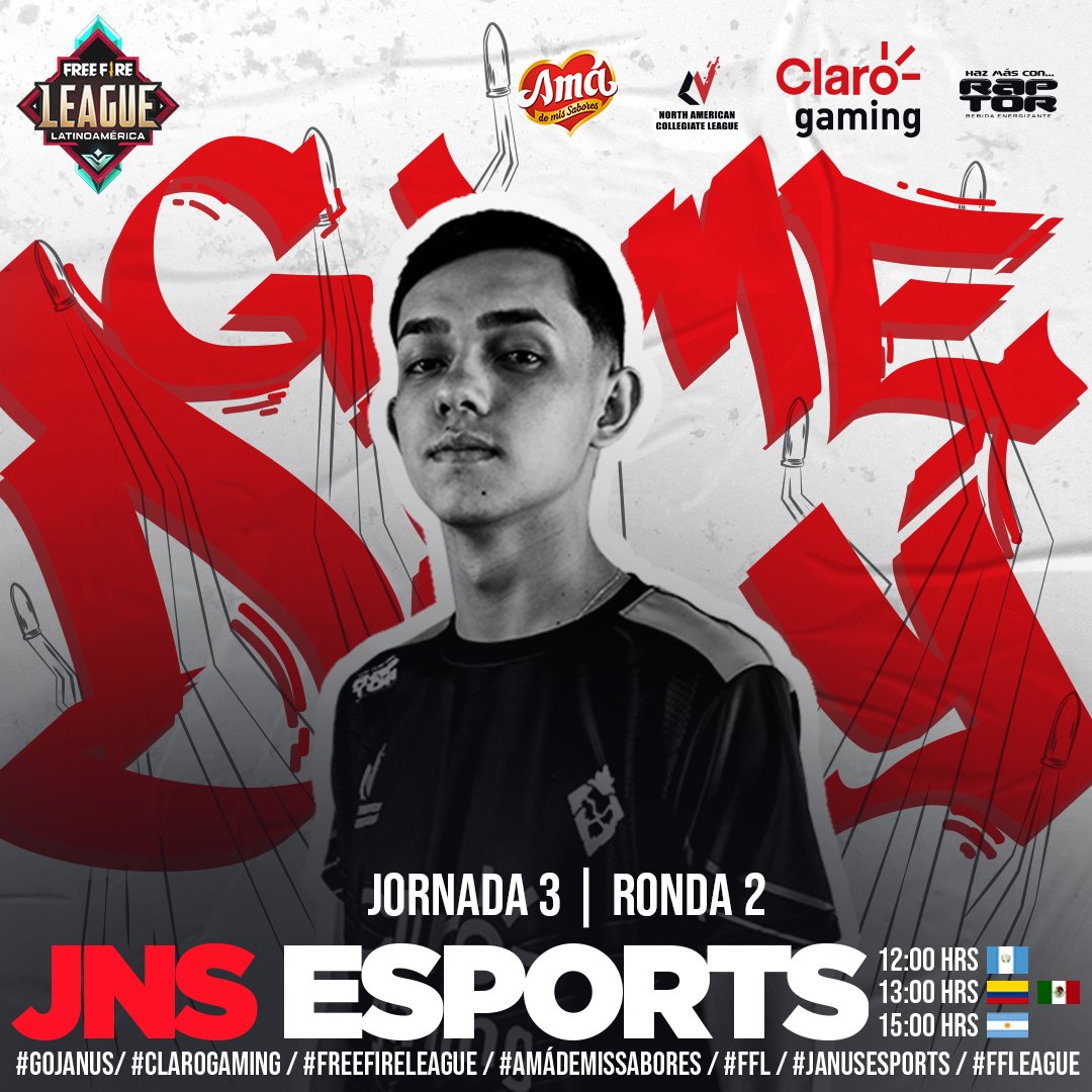 JanusEsports's tweet photo. !SEGUIMOS ON FIRE! 🔥 Ven a ver los trucos que tenemos bajo la manga 😏 ¡Con todo manada en la #FFL!
📺 https://t.co/ZtFgV1f8az
🕐 12:00 🇬🇹 | 13:00 🇨🇴🇲🇽 | 15:00 🇦🇷
#QUEREMOSPRESENCIAL #CLAROGAMING 🇬🇹🇭🇳 #AMÁDEMISSABORES #PLAYLAL #PLAYNACL #HAZMASCONRAPTOR #FREEFIRELEAGUE https://t.co/LLOVE1gfl9