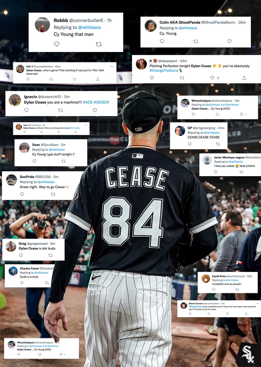 whitesox's tweet photo. We are all Dylan Cease stans. https://t.co/497tEM16jr