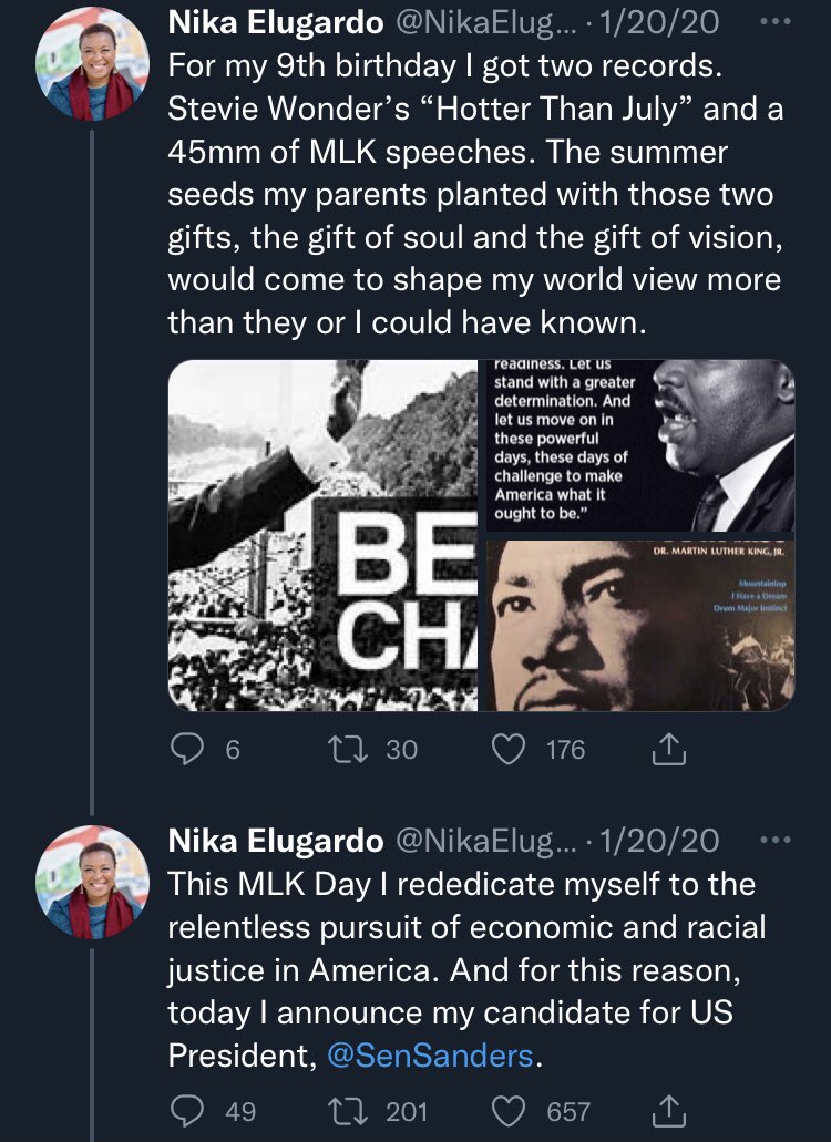 returnofthebern's tweet photo. MA State Senate - 2nd Suffolk

@NikaElugardo was a Bernie 2020 MA Co-Chair and is the only Berniecrat in this race! She even introduced Bernie at his rally in Boston! @OurRevolutionMA, @350MassAct, @jpprogressives, @massteacher, @CllrKendraLara and more have endorsed her!#NotMeUs https://t.co/EX0YdeWhpQ