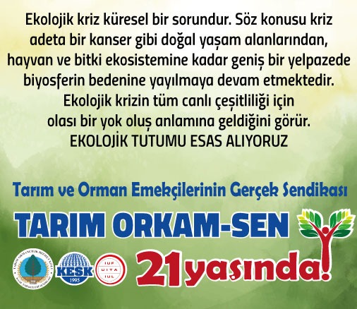 TARIM_ORKAM_SEN's tweet photo. Ekolojik yıkıma, ranta, talana karşı yaşamı savunan #TarımOrkamSen21yaşında https://t.co/6no4bTLC4L
