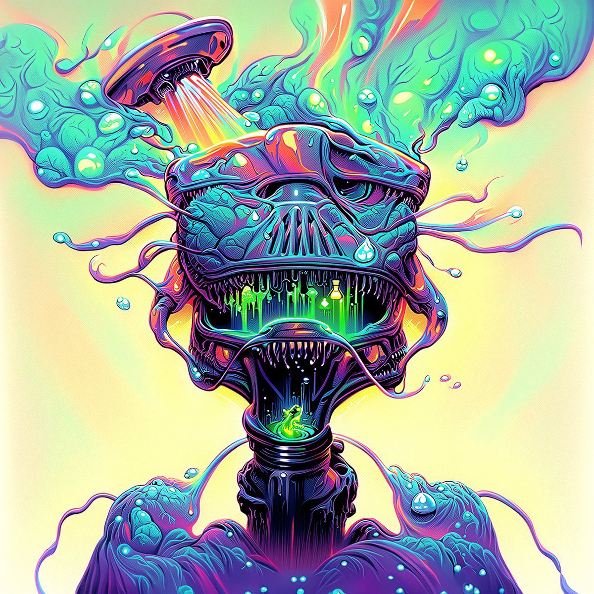 StefanZkini's tweet photo. Just got this Melted Galactic Mob beauty sent over winning a raffle. Love it ❤️  @GalacticMobDao @InfectedMob @XLabsNFT #galacticDAO #galacticMob #InfectedMOB                                                  !Keep going Mobsters! https://t.co/OhWVoxj2Gl