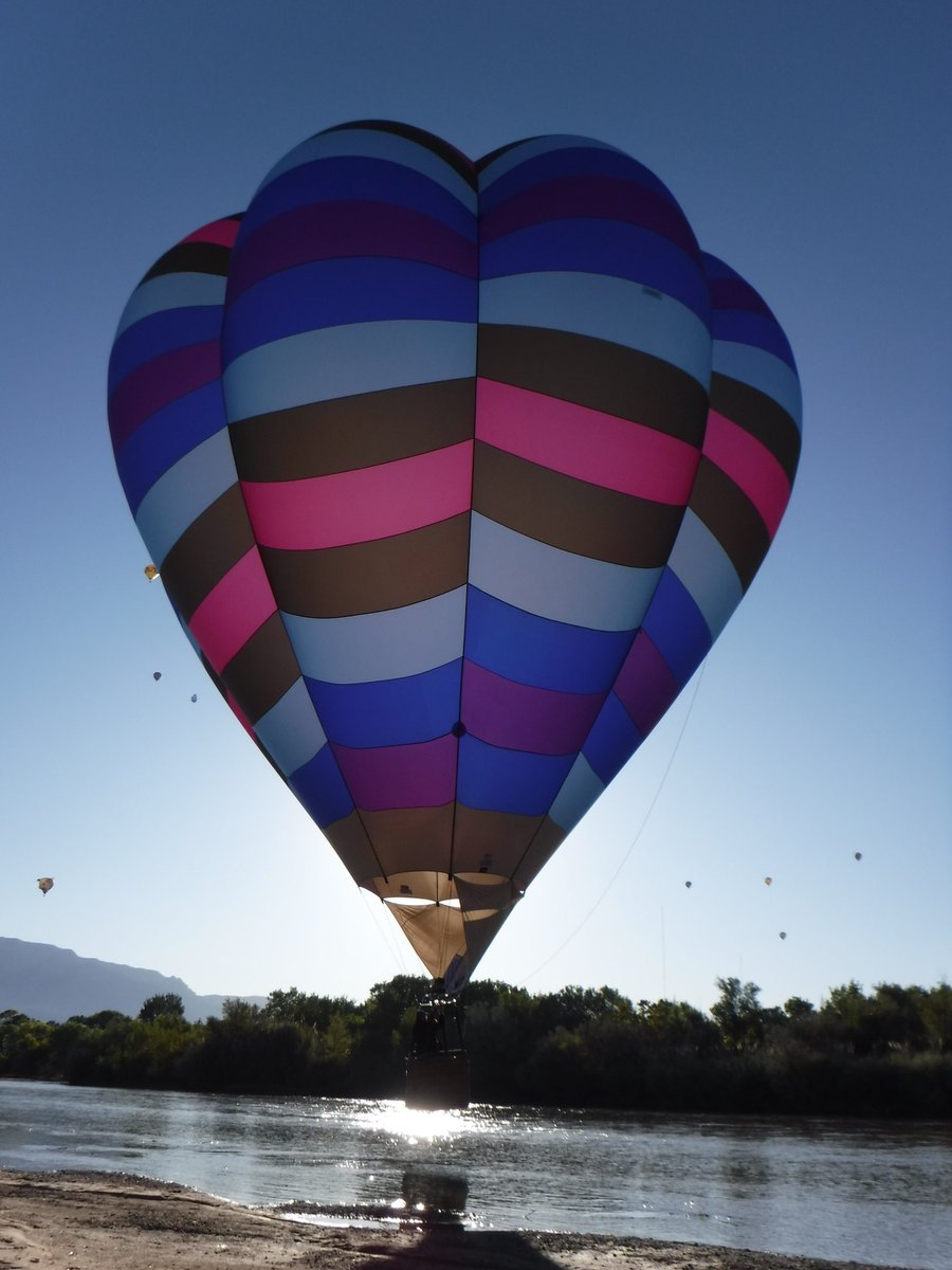Bethamurph's tweet photo. @balloonfiesta We'll be watching for you on the river https://t.co/2z63vqubmx