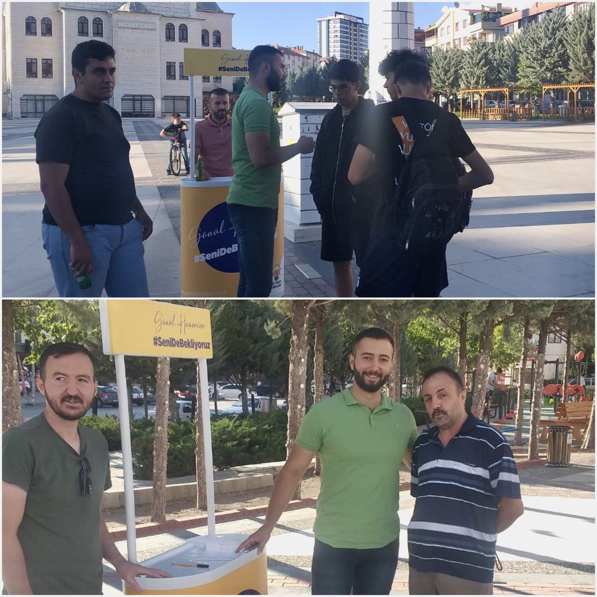 PursaklarAkgenc's tweet photo. 📍Hicret Cami

Omuz omuza,gönül gönüle yürüdüğümüz bir yolumuz var!🤍

İlçe Gençlik Kolları Başkanımız Sn.@tolga_yildiiz ve yönetim kurulumuz ile birlikte stant çalışması gerçekleştirdik.
@eyupkadirinan
@efedemirhann
@ServetTurkayik https://t.co/zGji09bpqR
