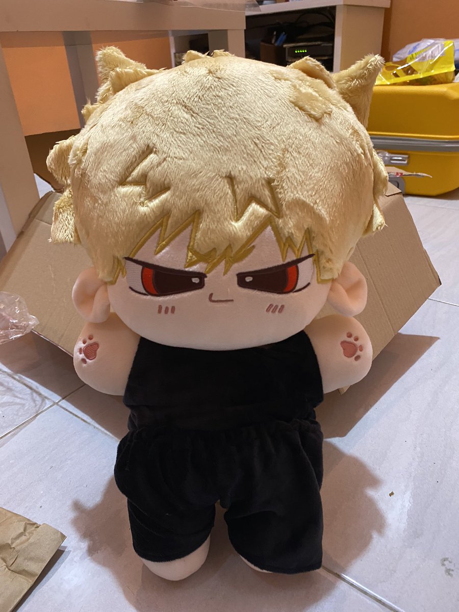 dymanight's tweet photo. IT’S HEREEEE AAAAA finally!!! 🥺 this doll is so cute, the cat ears and tails are magnetic so we can put it away if we want, the doll is SOOOO BIG and fluffy, the clothes is soft and it fits perfectly. Kitty kacchan is perfect thank you 🥺❤️ @jeyu_tunn

All the way from 🇹🇭 to 🇮🇩 https://t.co/tAwVFEC3gx