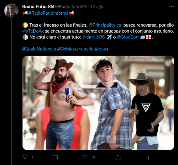 RadioPatioSN's tweet photo. Como ya dije aquí hace 3 semanas. Gracias a mis fuentes, en los próximos días, continuaré informando sobre el mercado.

#SpainNationals #SixMastersIberia #leaks https://t.co/58Vs7DxlIv