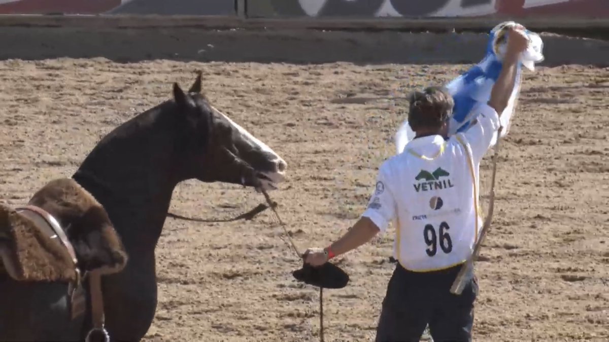 elhuca's tweet photo. “Colibrí Matrero” tricampeón del Freio de Ouro
Uruguay Nomá 🇺🇾🇺🇾

#Caballo
#CaballoCriollo https://t.co/gJWEAiGn2s