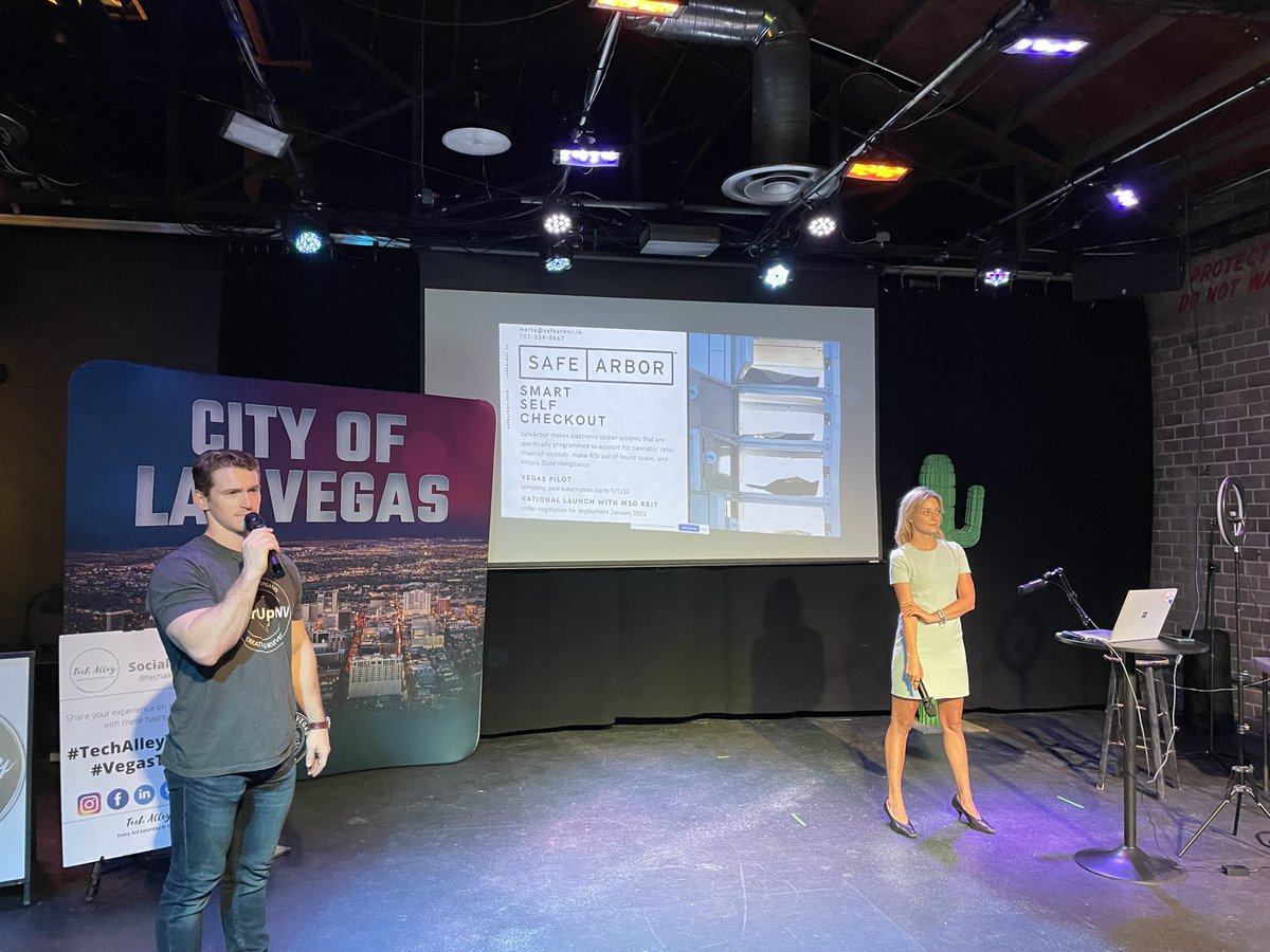 StartUp_Nevada's tweet photo. Great event! StartUpNV joined the community at Tech Alley to kick off the first @Founders_live - Las Vegas where 5 startups pitched to a global audience!
Thanks @TechAlleyEvents and to Founders Live for making Vegas the next FL Community!
#startups #TechAlley #FoundersLive https://t.co/EvDk72Eb2p
