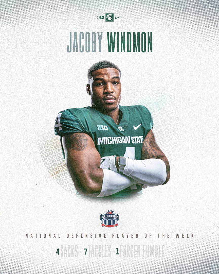 Nation’s taking notice 👀

@JW1NDMON has been named the @WalterCampFF National Defensive Player of the Week