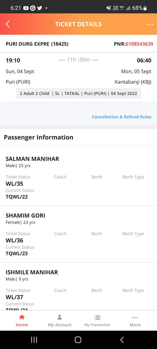 salmanmanihar12's tweet photo. @RailMinIndia @DRMSambalpur sir train ka time hone wala he but abhi tak kuch confrm nahi hua he. Vikalp option bhi kia hua he https://t.co/9A85nlKV4v