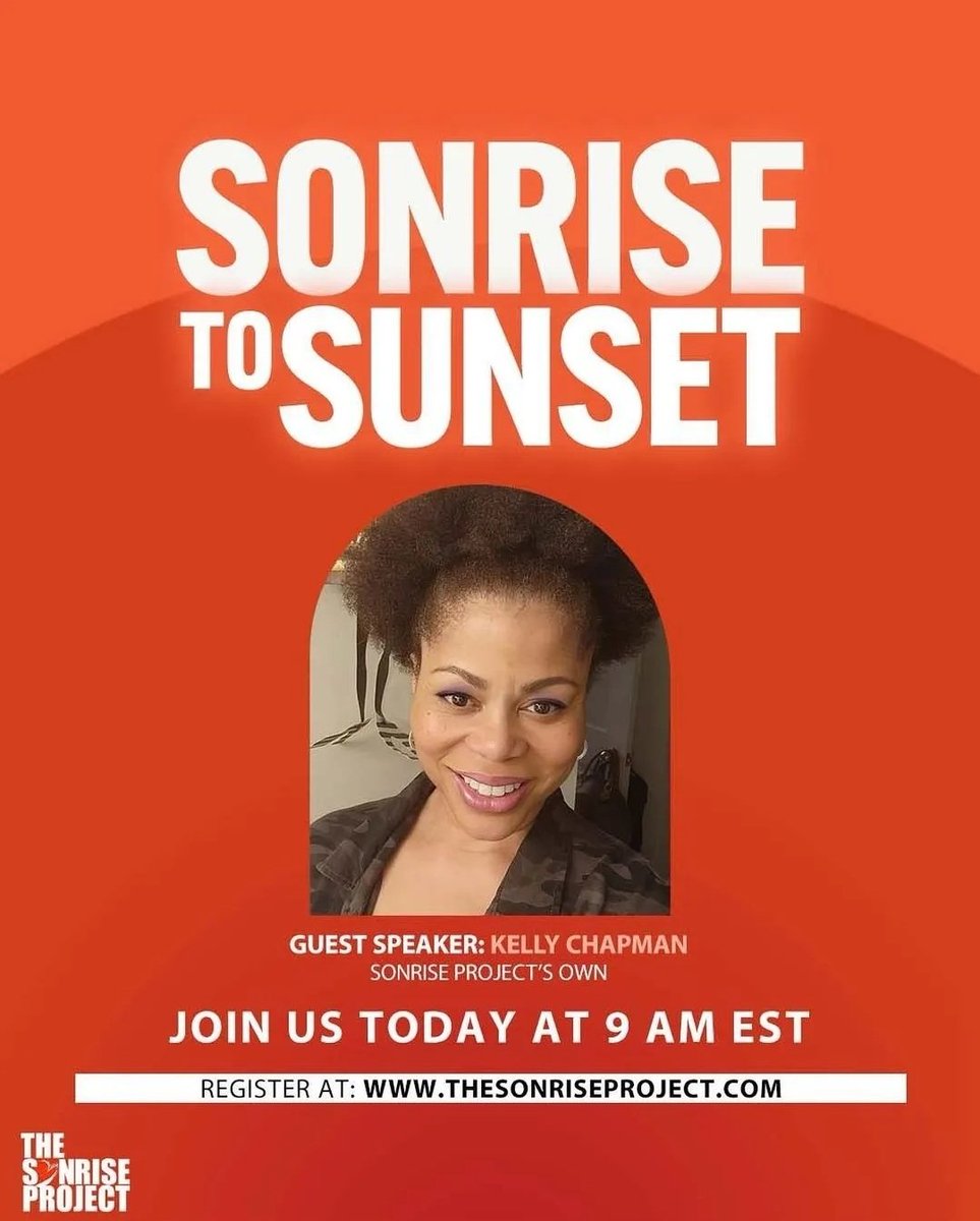 Via @sonriseproject Join us this morning as @thekellydiaries will be taking over our Sunday session.

Over the years, she has learned more about navigating the Healthcare system, elder care support services and survival.

If you’re a caregiver, this conversation is for you.