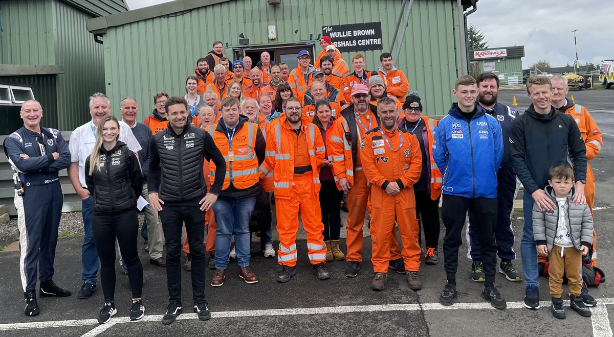 krcircuit's tweet photo. A huge thanks to @rorybutcher, Dexter Paterson, @frontrowjoe and @HChapmanRacing for doing lunch break passenger rides and a Q &amp; A for our Orange Army of track marshals today. 👏🏴󠁧󠁢󠁳󠁣󠁴󠁿🏁 https://t.co/maPChDsLvX