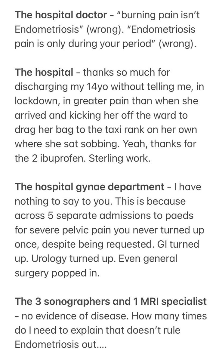 Semiotics_Omnia's tweet photo. Let me tell you a story. My 16yo is now pain free but had stage IV Endometriosis excised 3 mths ago. She was in abject pain from age 14: pelvic, legs, hips, back, chest. Struggled to walk and regularly passed out. Yes teens can have severe disease. #Endometriosis #excision #BSGE https://t.co/JVDlcvvSSH