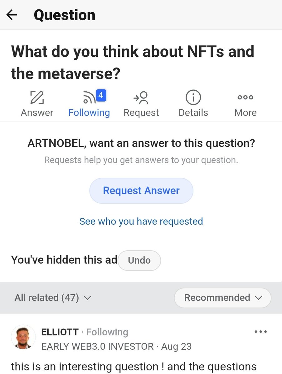 What do you think about NFTs and the metaverse? Let's us know in the comments or Quora✨️ quora.com/What-do-you-th…
#quora #NFTs #Metaverse #MetaverseNFT #CryptoNews #cryptocurrency #cryptocurrencies #QA #BSC #BSCGems #BSCGem #BSCGemsAlert #Twitter #Trending #inspirational #BTC