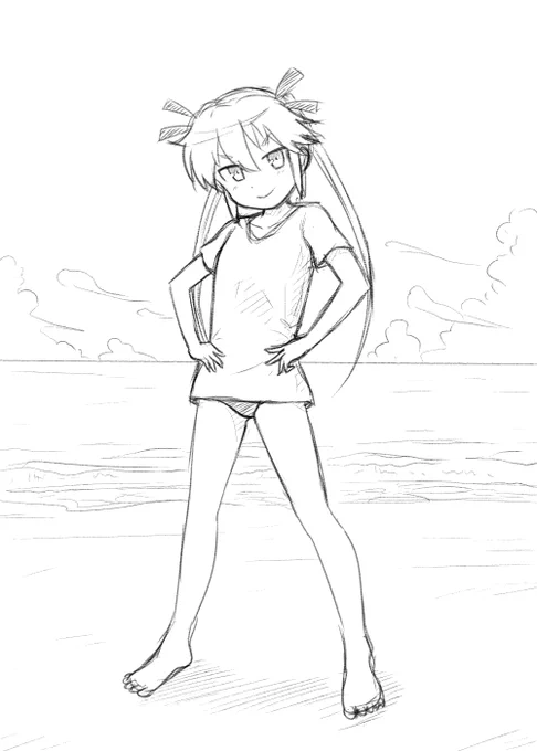 ようやく夏の最後の課題を描き終わった…これで秋を迎えられる。 
