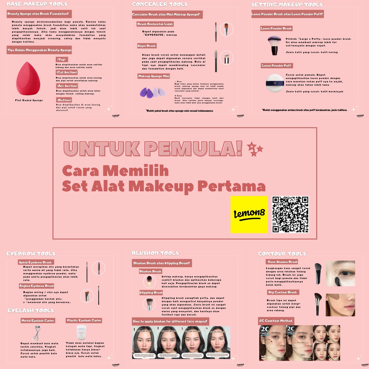 dandanalice's tweet photo. [a thread] Cara memilih set alat makeup pertama untuk pemula! #lemon8indonesia https://t.co/vVwpHjyiQP