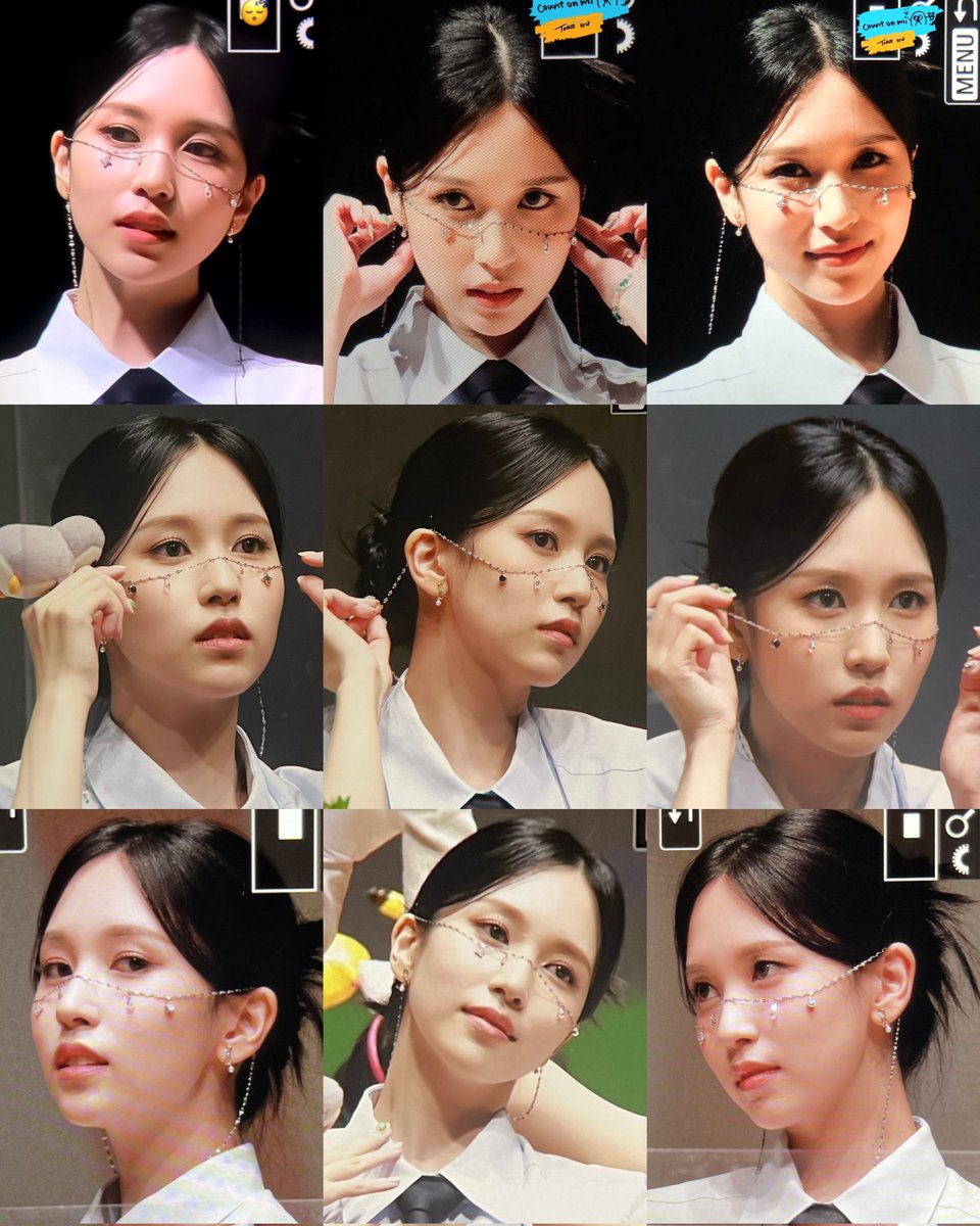 myoui mina with the face chain <3