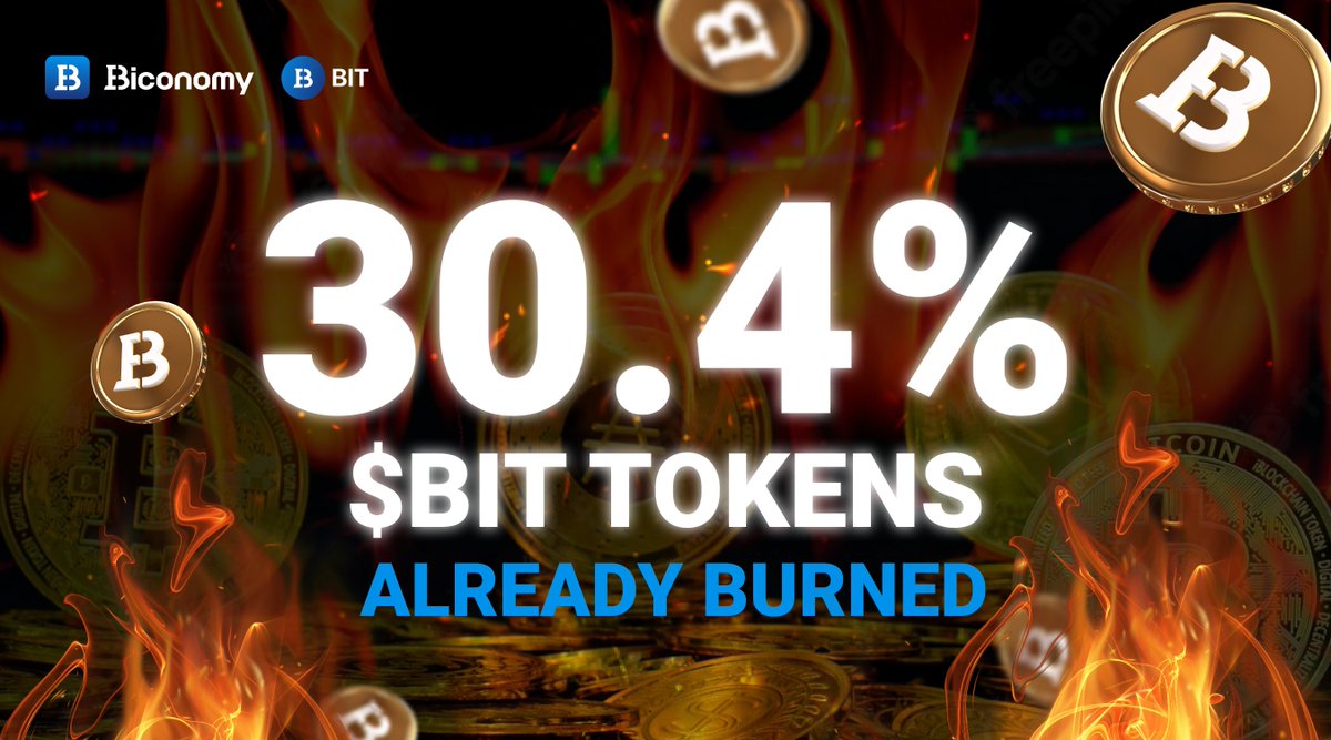 The #BITtoken has a huge advantage over other exchange tokens because we use a deflationary model that burns $BIT tokens constantly around the clock, even when you sleep🔥 In just a year of existence, 30.4% percent of tokens have already been burned🔥 ✅biconomy.zendesk.com/hc/en-001/arti…