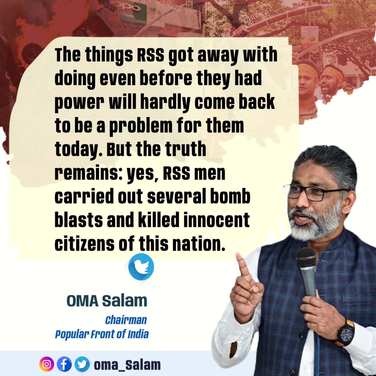 PFI_Maharashtra's tweet photo. #OMASalam #PopularFrontOfIndia
#BanRSS #RSSTerrorists #RSSFiles #RssTerror https://t.co/bn778j22Y4