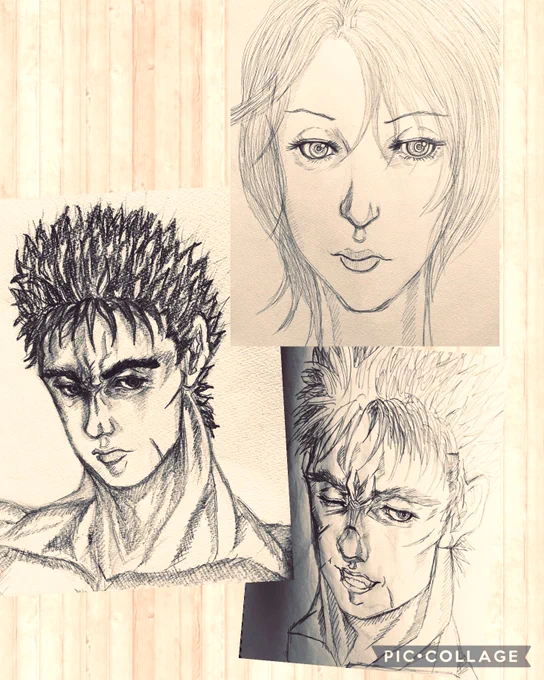 らくがきです💦 ずっとネトフリで,ジョジョ6部の続き、ストレンジャー・シングスやHDDの録画してたドラマ見てました💦 この二日間どこも出てないのに何か疲れてます😩 #らくがき #落書き #イラスト練習 #アナログイラスト #イラスト好きさんと繋がりたい