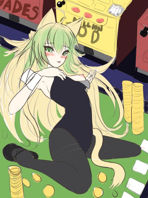 背景描いた方がええんちゃうって言われて背景のラフ描いたんだけどパチ屋なのかカジノなのかゲーセンなのかよくわからない光景になって収集つかなくなってきた 