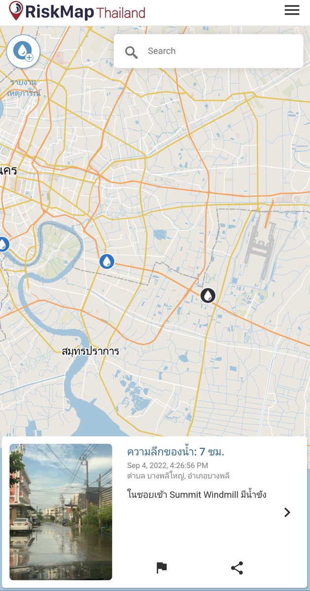 RiskmapThailand's tweet photo. บางนาตราด น้ำฝนขัง 
สามารถเชคแผนที่ดูว่าตรงไหนน้ำท่วมตอนนี้ผ่าน https://t.co/tRTEAJmUWw และร่วมปักหมุดรายงานสถานการณ์แถ���ระแวกบ้านผ่านเว๊บไซต์และไลน์ได้ #riskmap #น้ำท่วม #รายงาน #ฝนตก #ฝนตกกนัก #ฝนตกกทม https://t.co/vwWCvYWJVv