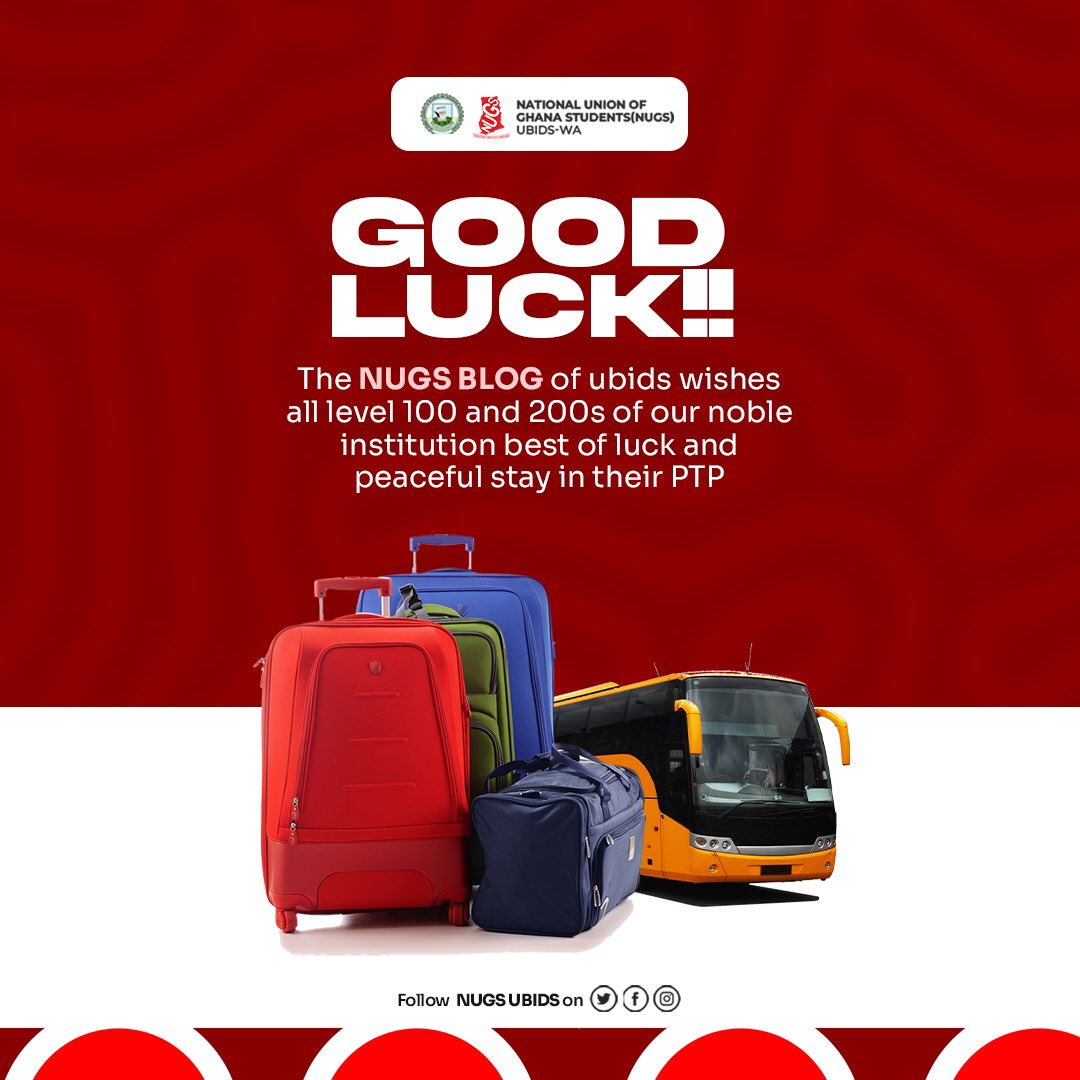 NugsSdd's tweet photo. Best Wishes to Level 100 and 200s.
PTP Help students to develop favourable attitudes towards working in rural and deprived areas by exposing students to the problems to generate data for further research in solving developmental problems. 
Best wishes in your stay..✍️ https://t.co/UAM05oGBi3