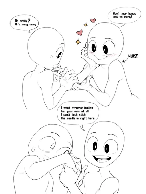 When a nurse compliments.. 