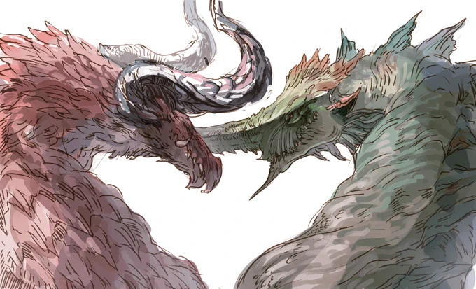 アジュダヤとヴリトラ #ff14 