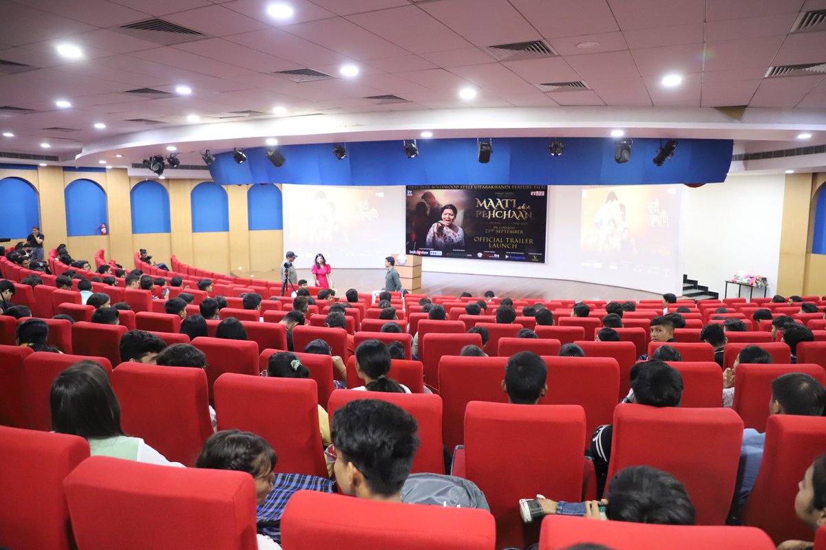 ftmotionpicture's tweet photo. We are pleased to share some pre-event pictures of the "Maati Pehchaan Trailer Launch" held at @GraphicEraHill1 University in Dehradun. 

Watch this space for the Maati Pehchaan Official Trailer Launch event!
@farazshere @theajayberry @AnnkitaParihar @karangoswami777 @prag_tweets https://t.co/C9Rc6JGHFx
