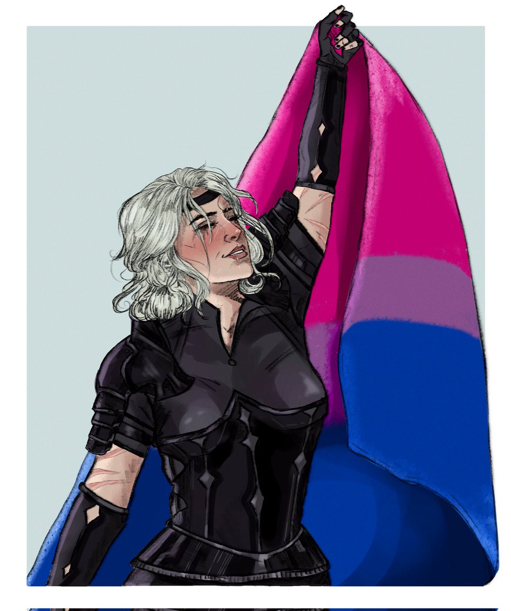 Last year I made a sketch in support to my friends but then I came out as bi this year so happy #BiVisibilityMonth to us lol
#TheWitcher #Ciri