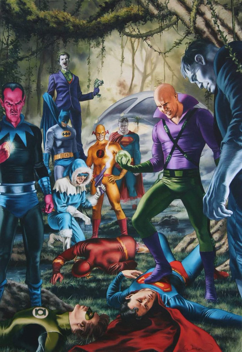 MajorIssuesCBC's tweet photo. This way leads to DOOM.
#LegionofDoom 🎨 by John Watson.
#Joker #ReverseFlash #Grood #Sinestro #CaptainCold #LexLuthor #Cheetah #SolomonGrundy #Bizzaro #BlackManta #Brainiac #Scarecrow #Darkseid #JLA #JusticeLeague #Batman #Superman #WonderWoman #Aquaman #GreenLantern #TheFlash https://t.co/xq1N2WH3F5