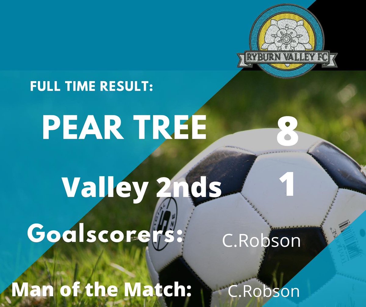 FcRyburn's tweet photo. Differing fortunes for the boys today, the firsts running riot at home taking a convincing win and clean sheet! The 2nds suffered defeat in their debut outing, new team still getting to grips with each other. Onwards and upwards to next week! #halavalley https://t.co/7mJ9ar2yqW