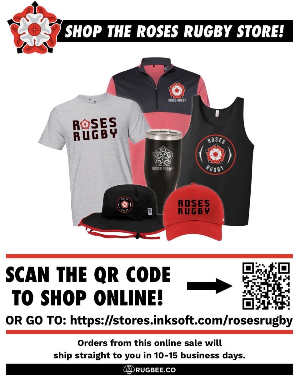Roses_Rugby's tweet photo. Make sure to get your official Roses Rugby gear in our new team store before the season starts! Link is below and in our bio! #RosesRugby                                          https://t.co/27YxNX9v8z https://t.co/5UvdKxp2rP