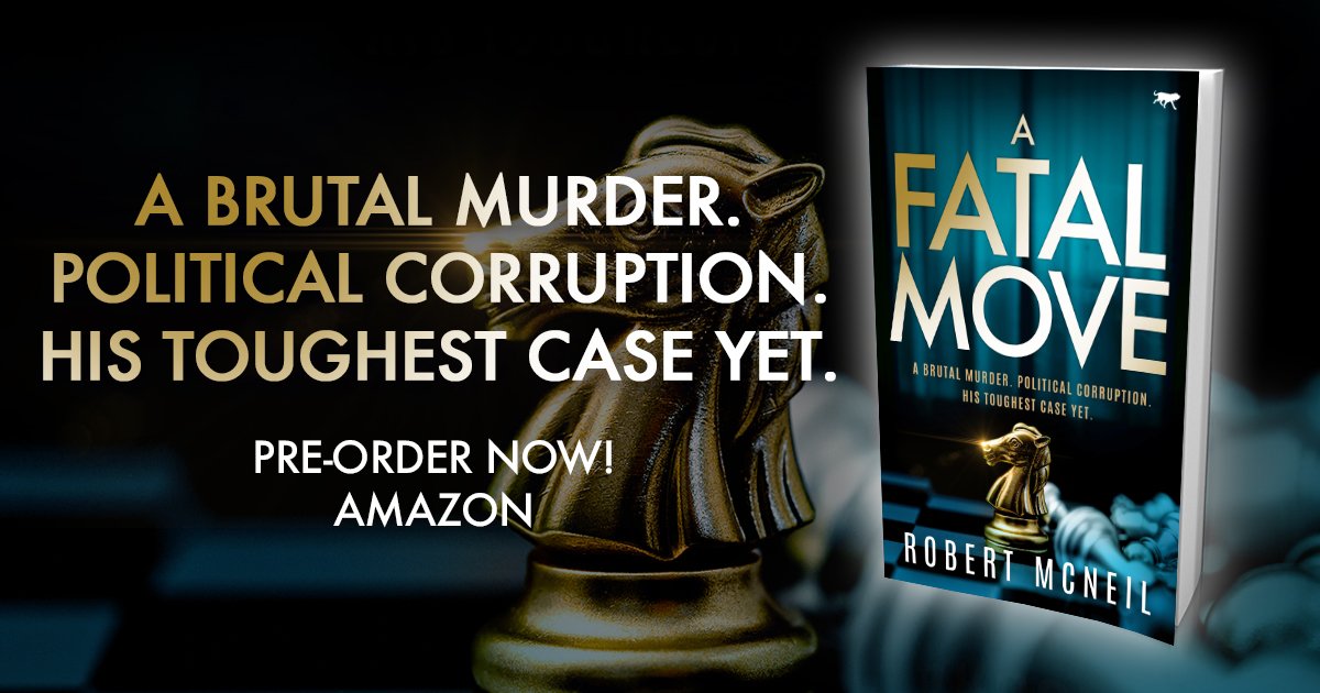 📣 Out tomorrow! 📣 'A Fatal Move' by Robert McNeil!

Money may make the world go round, but it turns a village upside down, in this tense British crime thriller by the author of The Last Man.

Pre-order your copy now for just £0.99!
geni.us/FatalMove
#thrilleraddict