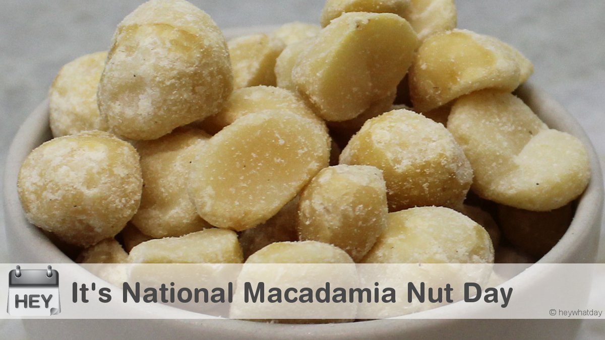 It's National Macadamia Nut Day! 
#NationalMacadamiaNutDay #MacadamiaNutDay #MacadamiaNuts