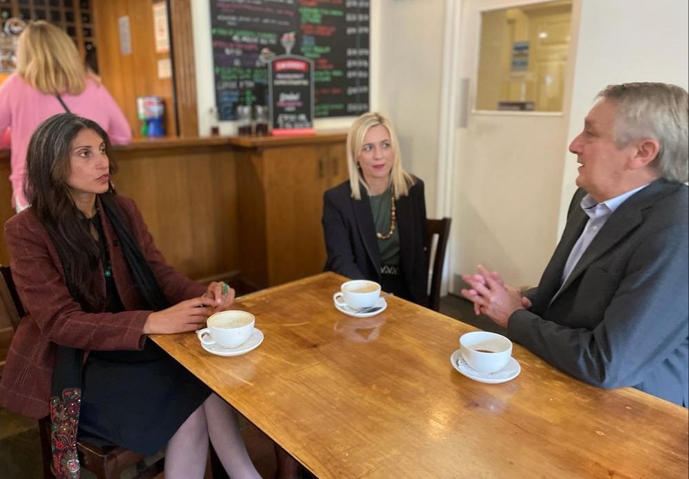 Was good to get together and have a <a href="/WalesGreenParty/">Plaid Werdd Cymru | Wales Green Party</a> leadership team catch up and coffee earlier today.