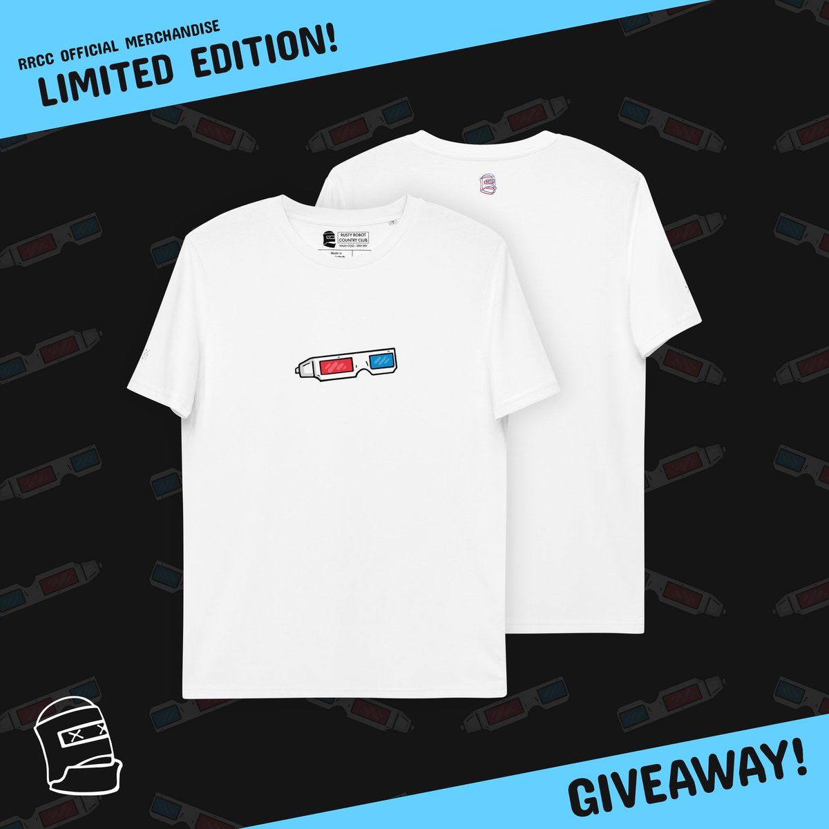 The #RRCC OG merch is live &amp; we thought we'd give anyone a chance to get their hands on a limited edition 3d glasses tee with an open #Giveaway

Simply, 
💙 Like
🤖 Follow
🔄 Retweet

We'll pick a winner Wednesday evening. 

Let's get this #iota party started 🎉