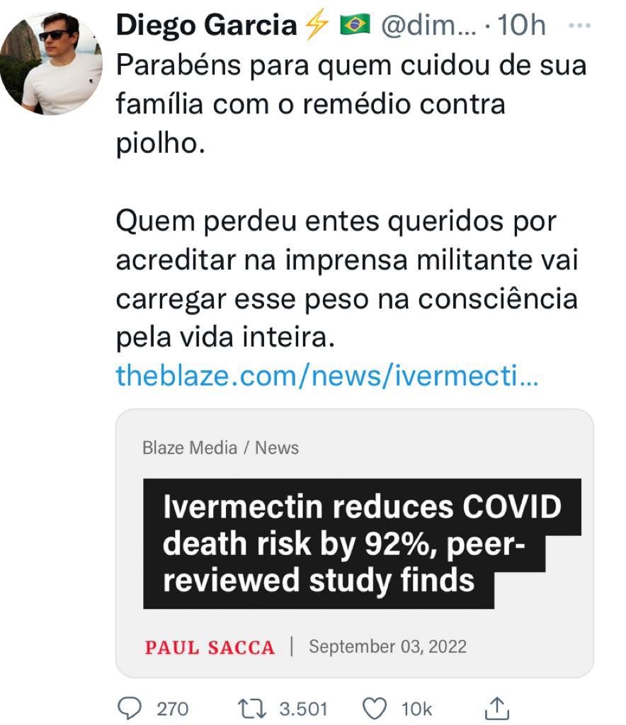 Malach87046734's tweet photo. Essa medicação salvou minha vida de famílias e amigos, ninguém morreu 🙏
Quem sempre teve razão ??? https://t.co/jPJK6C6q5X