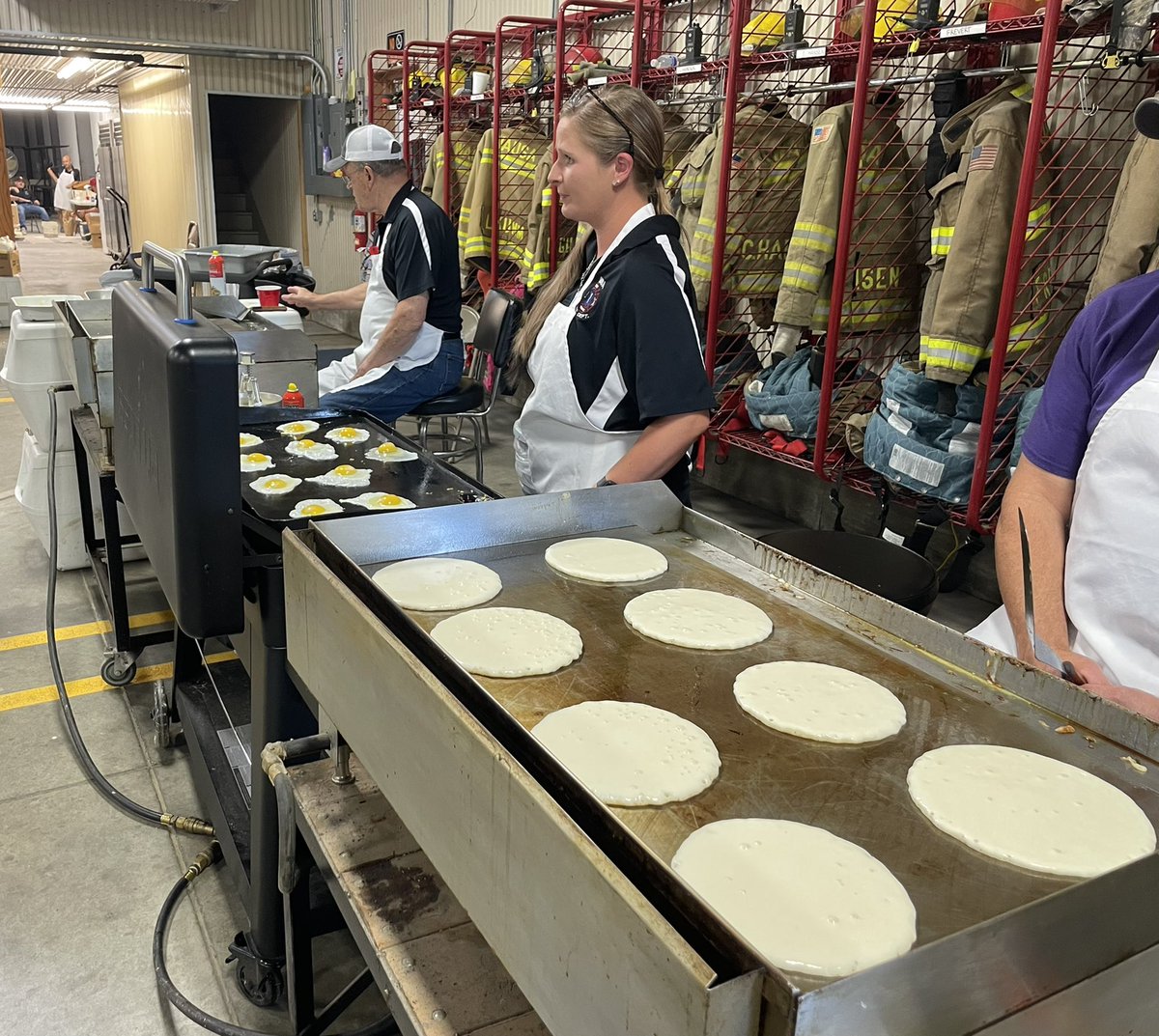 brianwakeley's tweet photo. @PitBossGrills one of our griddles went down right before our annual Labor Day breakfast. Pulled my ultimate griddle of the deck and put it to work. Keeping up with the 300 plus we serve. #WVFD&amp;RS https://t.co/8gvUOgCt47