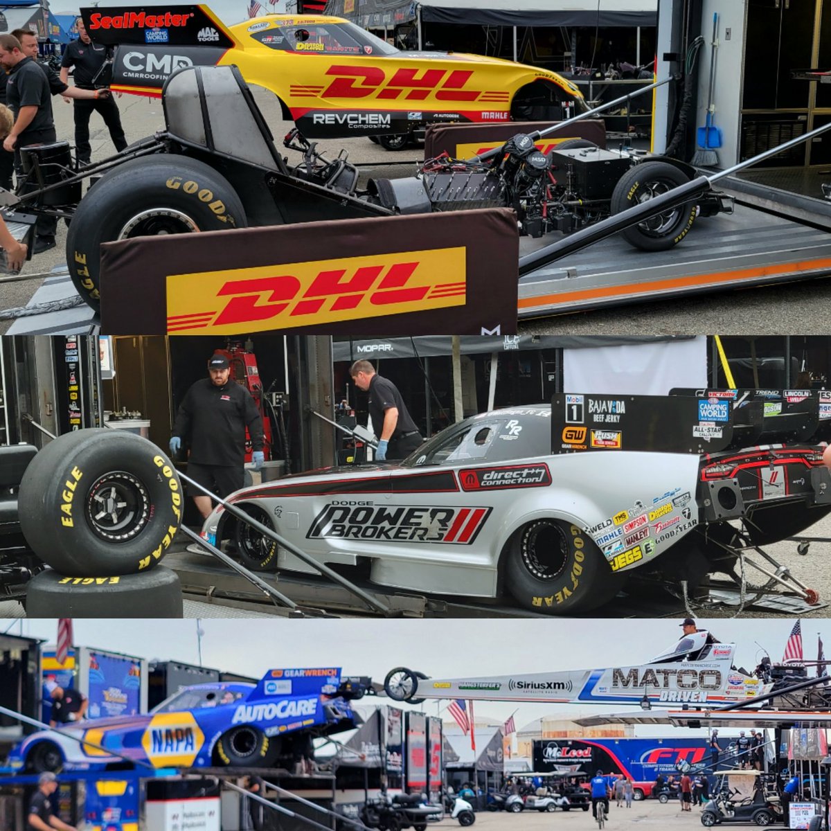 ravenfan45's tweet image. Funny Cars.. serious business #loadin #USNats #nitrofix