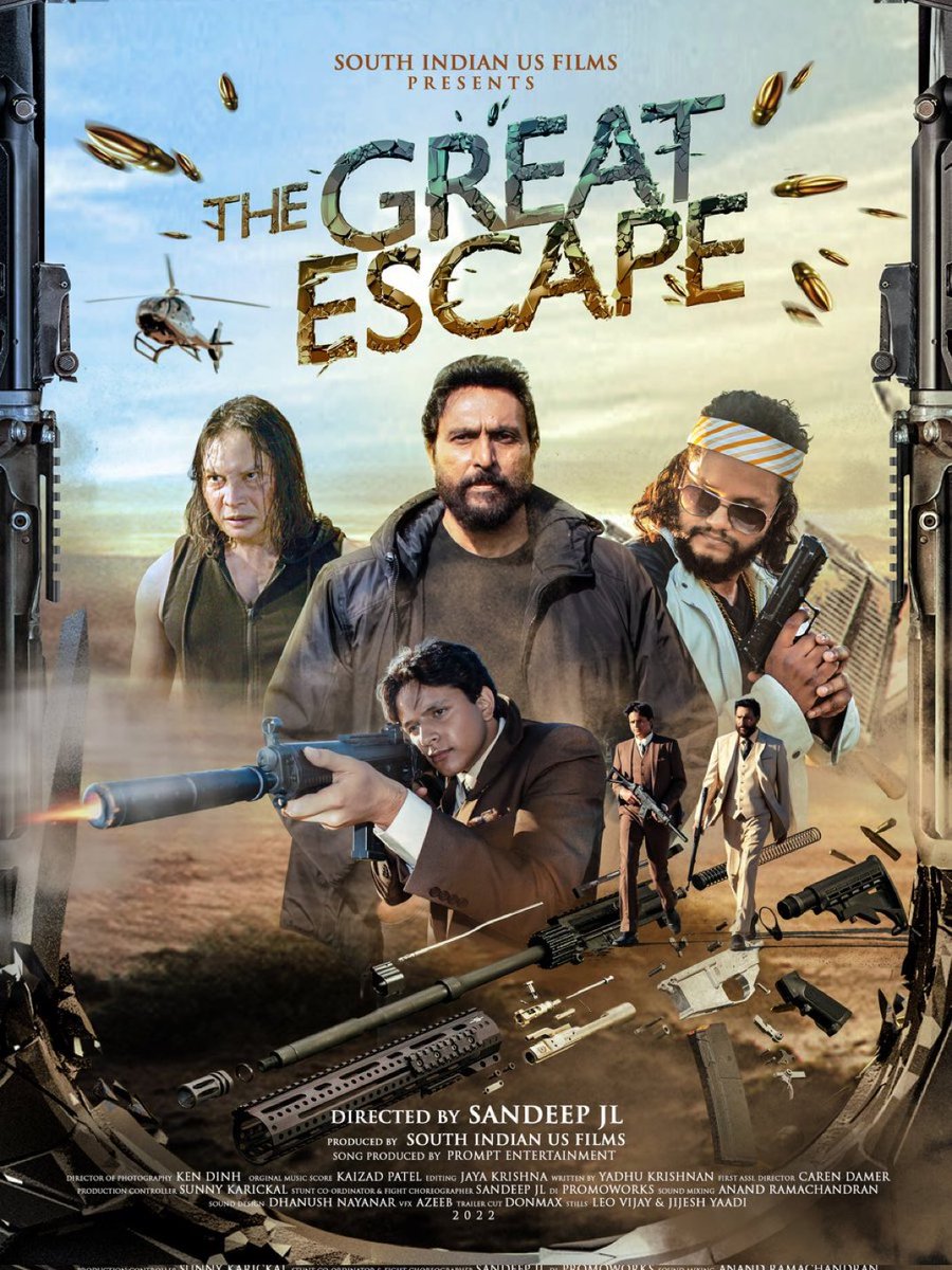 sekartweets's tweet photo. FL of an upcoming Multilingual movie #TheGreatEscape
An Action Crime thriller, that was entirely shot in the USA 🇺🇸
An multilingual (Mal/Tamil) and includes American Actors.
Cast: #BabuAntony, #SampathRam, and Thailand/Chinese actor #SimonKook.
Dir: @sandeepjl https://t.co/XVptdoNNAI